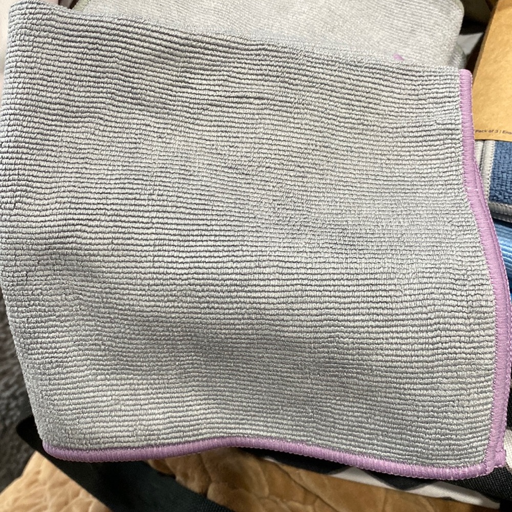 Norwex Envirocloth Graphite with Purple trim